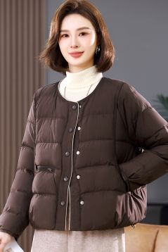 SMG9A25D9310咖啡色羽绒服